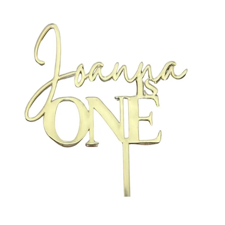 Buy Stylish Name and Age Cake Topper